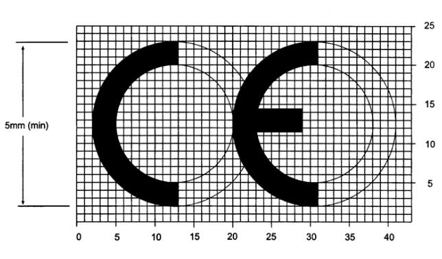 CE认证标志标准尺寸的五大细节